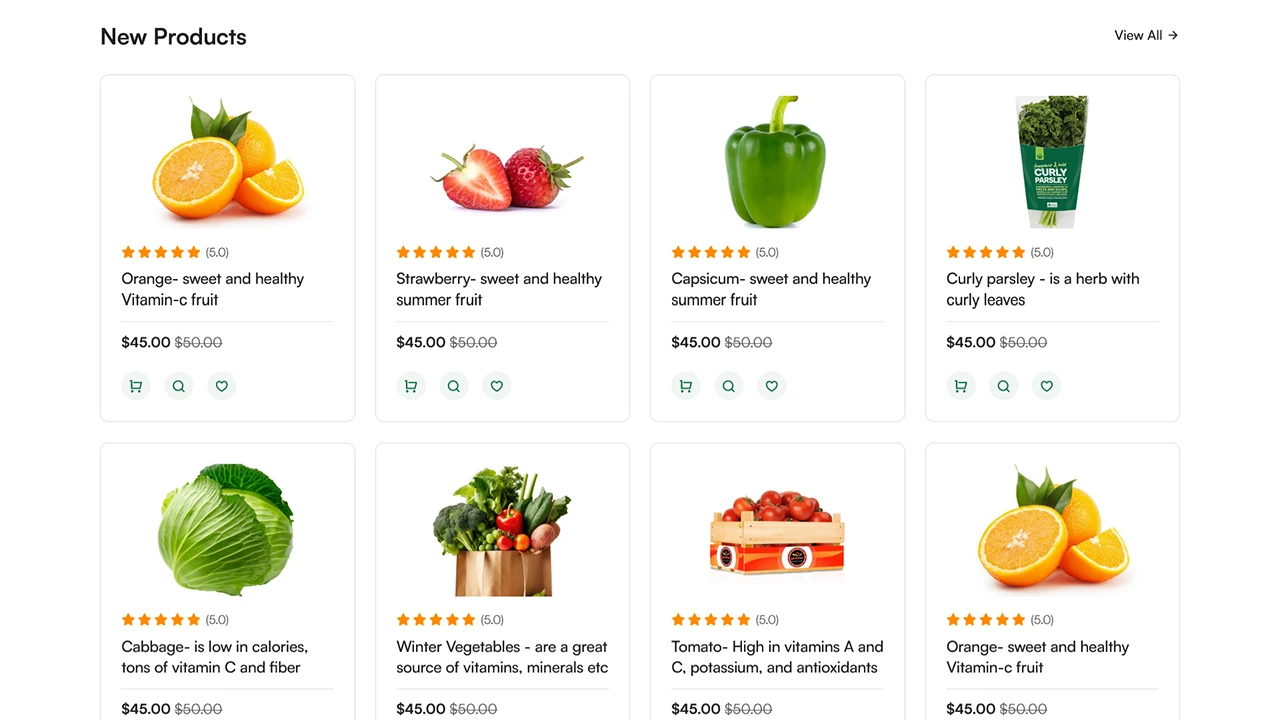 Vegshop - Online Grocery Store & Organic Food eCommerce Website HTML Template