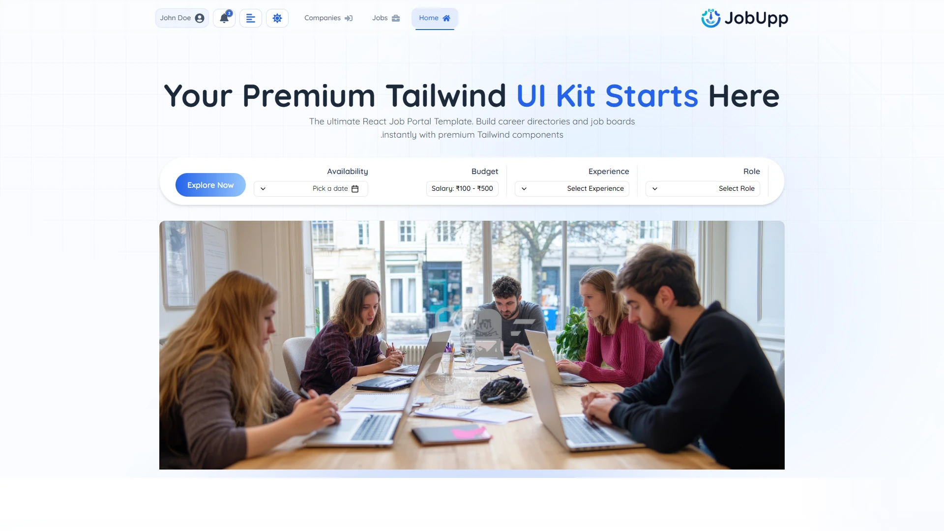 JobUpp - Job Portal Website Template Modern Job Board Platform