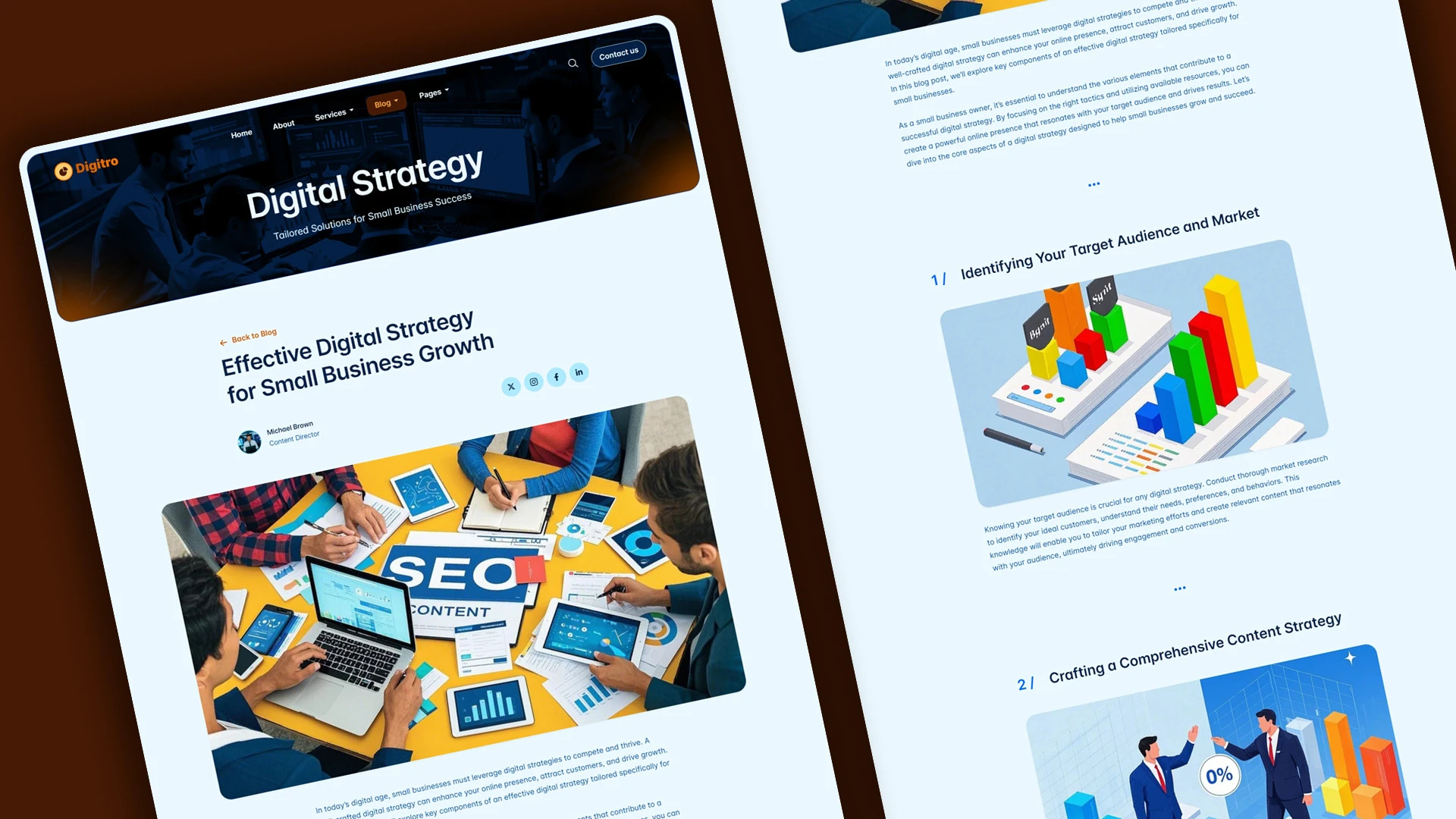 Digitro - Cutting-Edge Digital Marketing Agency HTML Website Template