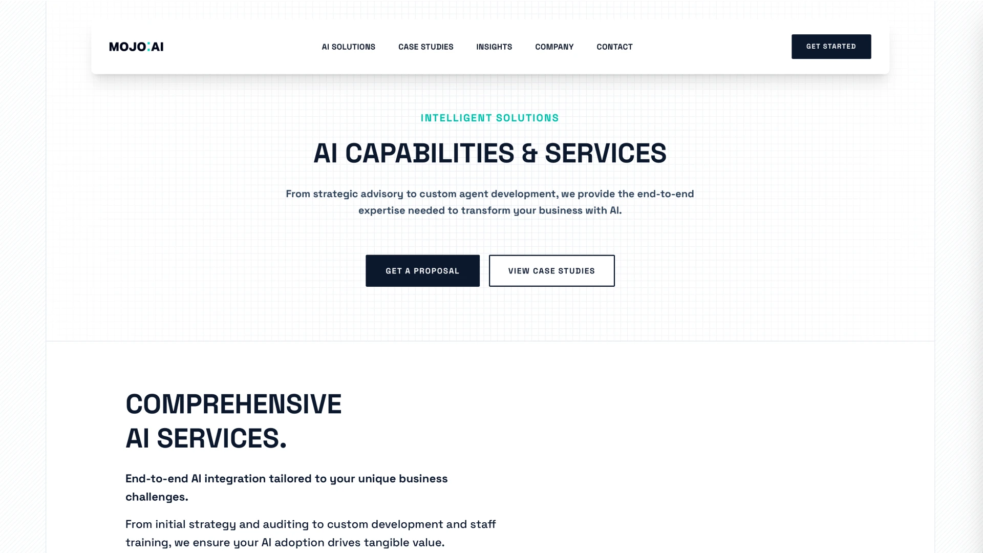 MOJO.AI - Business Consultancy Website Template