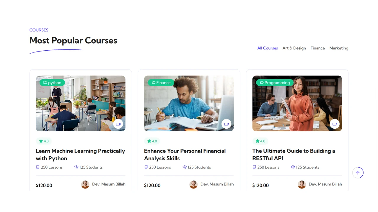 Edplus - University and Online Courses HTML Template