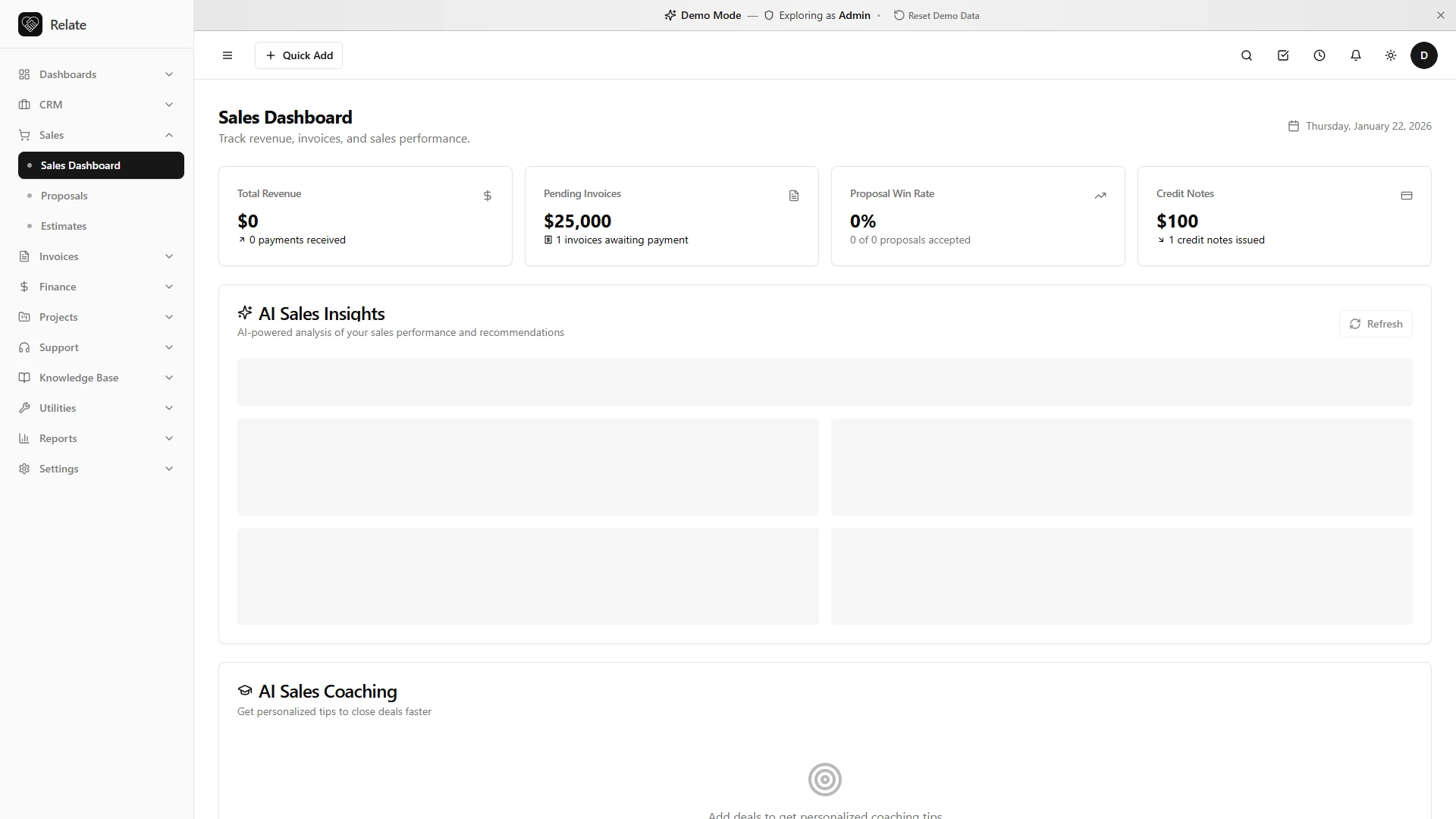 Relate - AI-Powered Complete CRM SaaS Platform