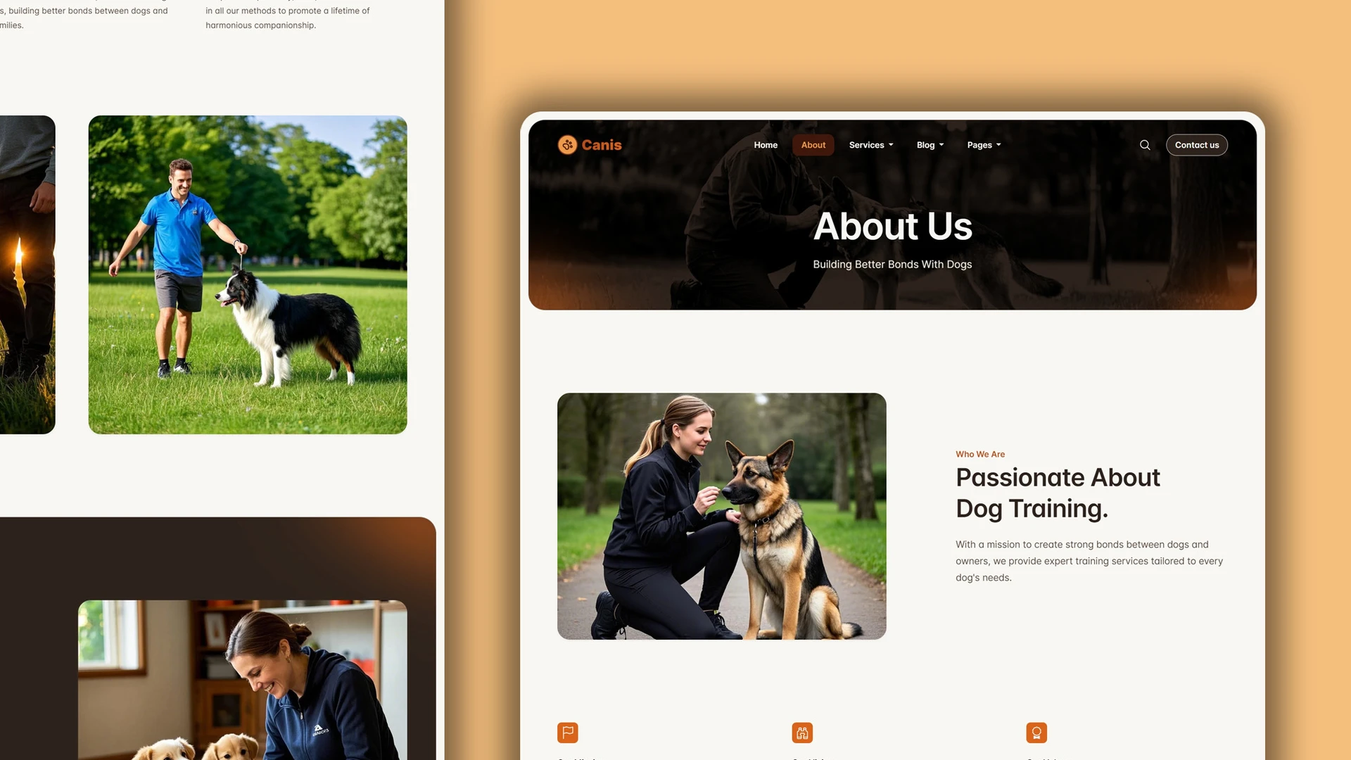 Canis - Professional Dog Training Services HTML Website Template