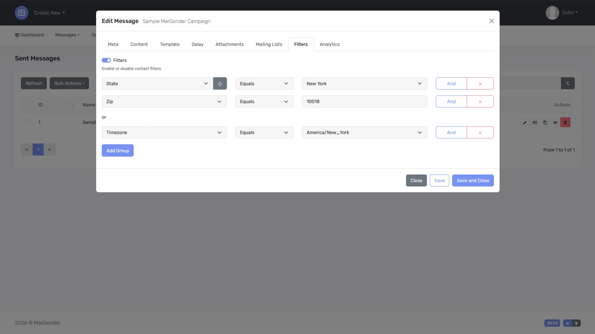 MailSender - Nuxt and Laravel Email Campaign Sending Application