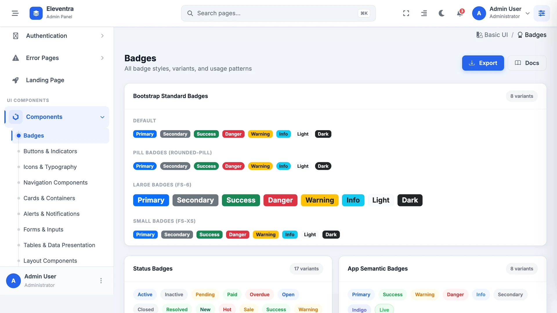 Eleventra - Angular 21 Admin Dashboard Template + UI Kit + 90+ Pages