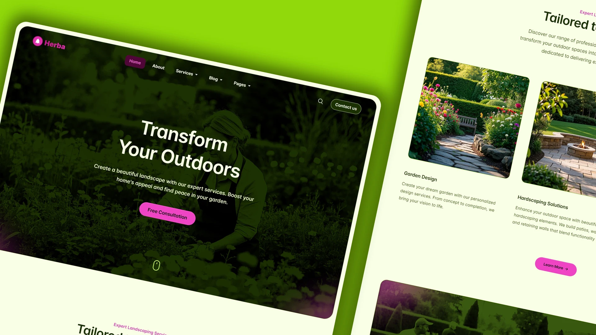 Herba - Innovative Landscaping and Green Spaces HTML Website Template