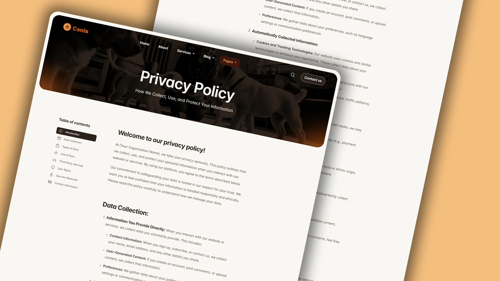 Canis - Professional Dog Training Services HTML Website Template