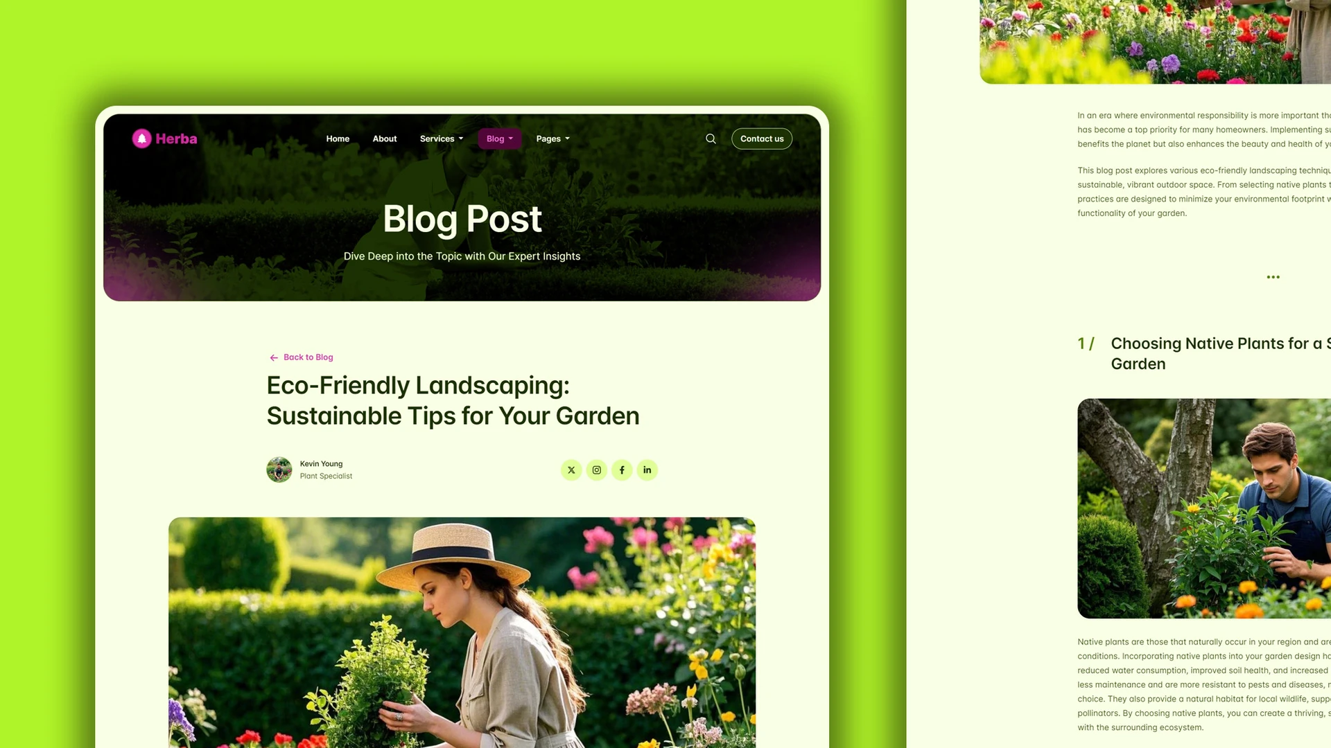 Herba - Innovative Landscaping and Green Spaces HTML Website Template