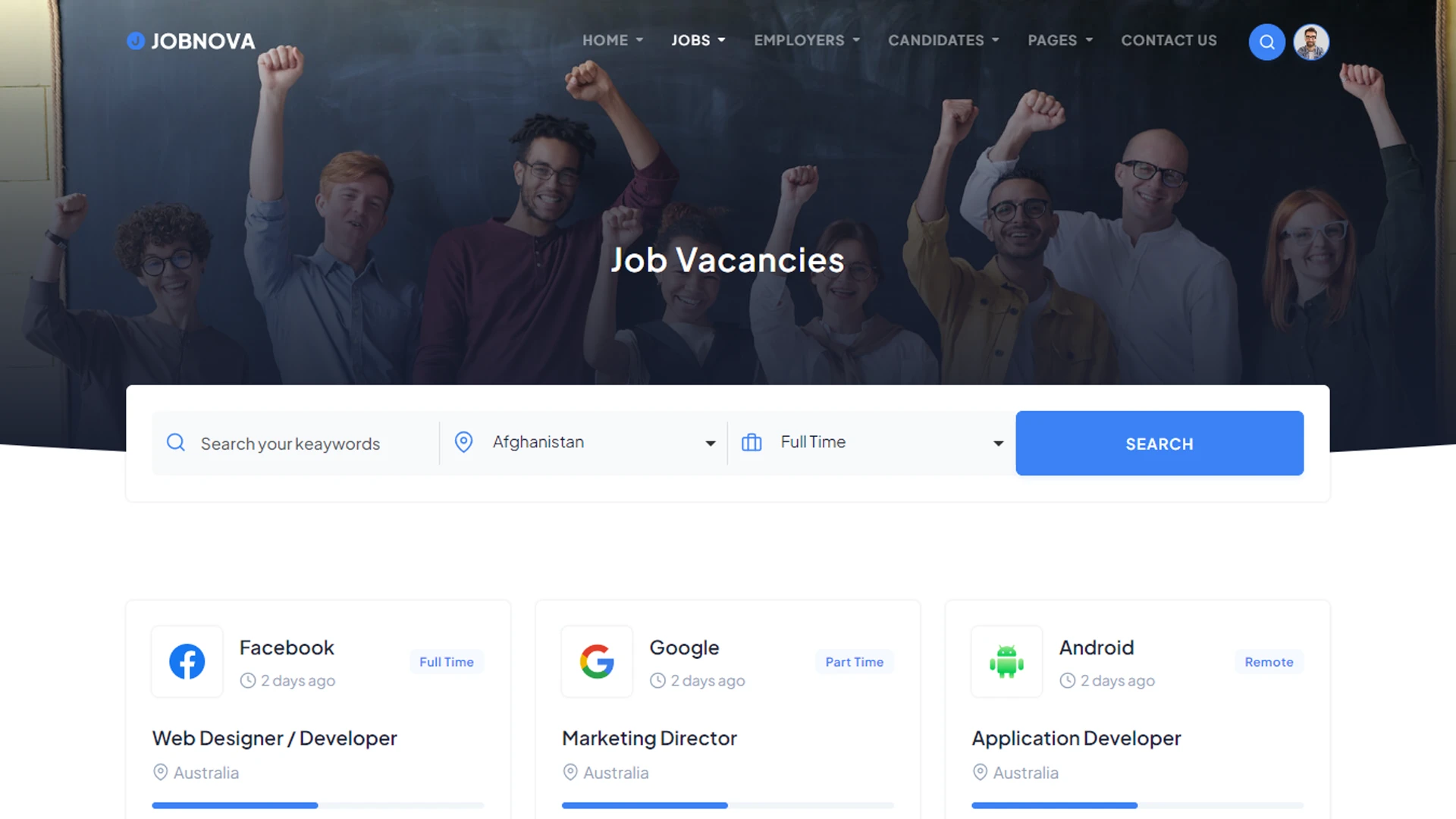 Jobnova - Next.js Job Board, Job Portal and Job Listing Template