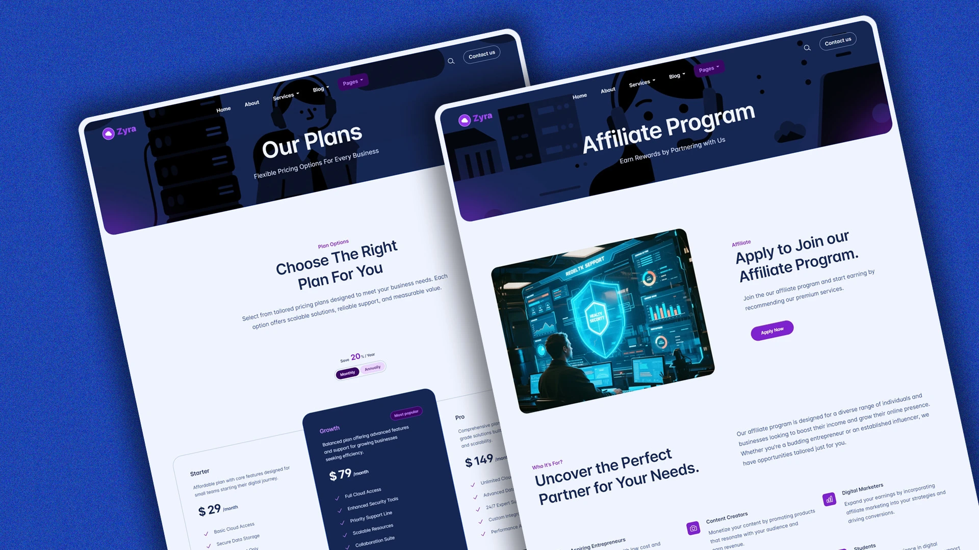 Zyra - Multipurpose IT Solutions & Business Services HTML Website Template