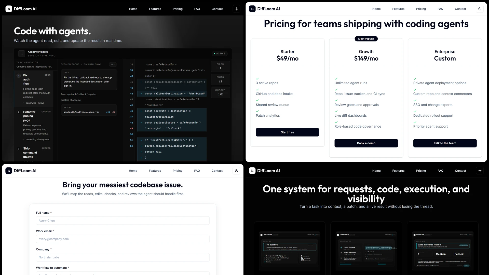 Rivetframe - Next.js AI Landing Page Template Pack
