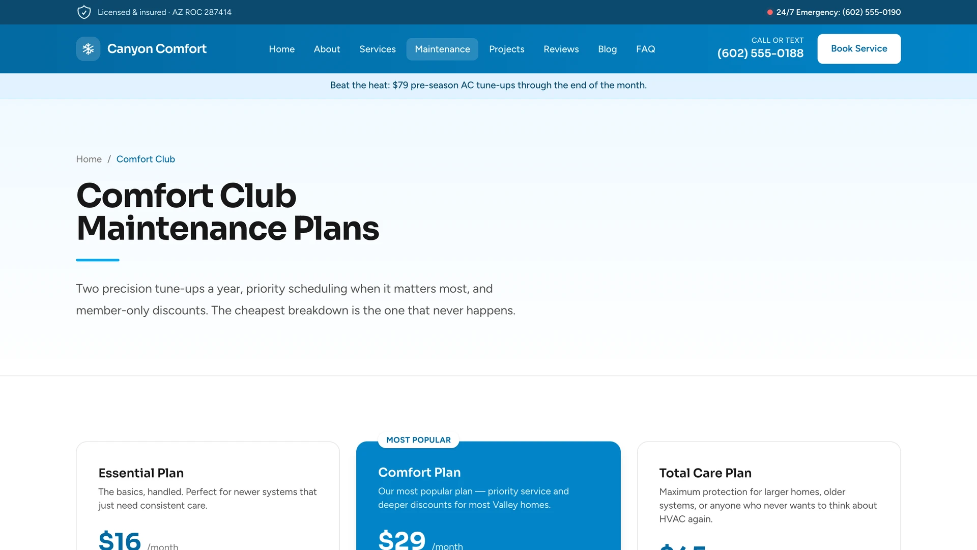 Breeze - Professional HVAC Company Website Template
