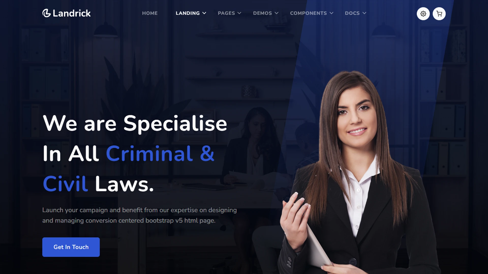 Landrick - App, Saas & Software Landing & Admin Dashboard Bootstrap 5 Template