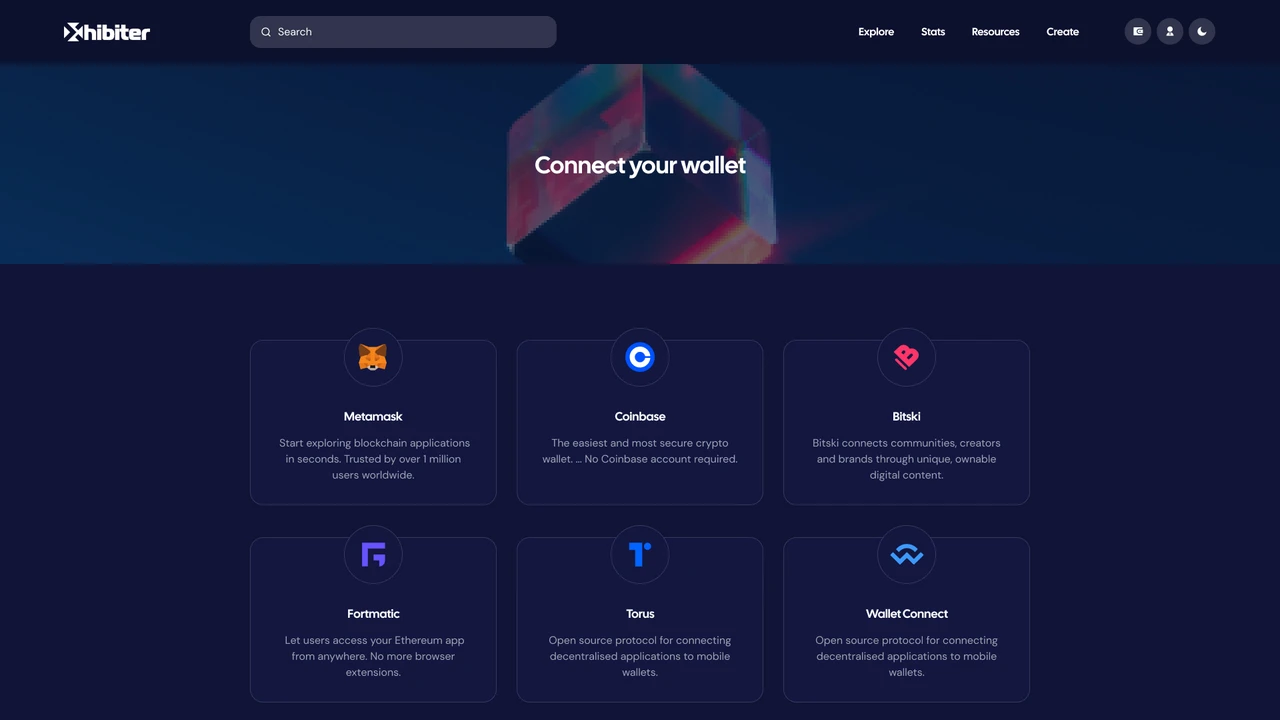Xhibiter - Web3 Crypto NFT Marketplace Figma Template
