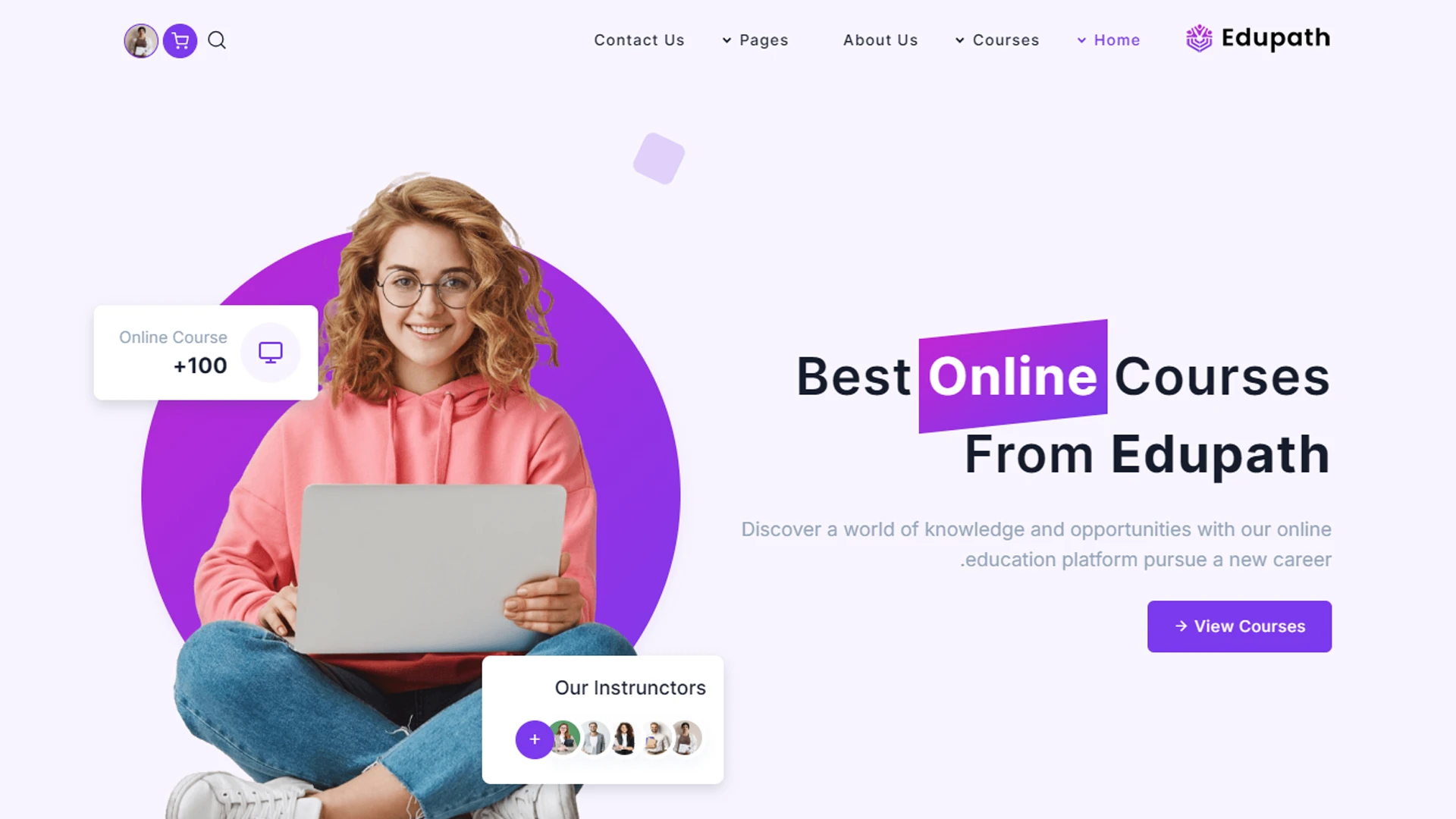 Edupath - React Online Courses & Education LMS Template