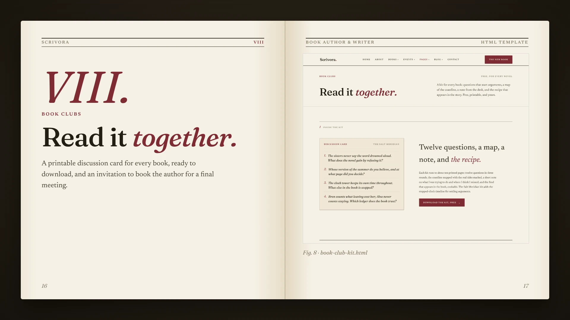 Scrivora - Book Author & Writer HTML Template (Screenshot 7 of 10)