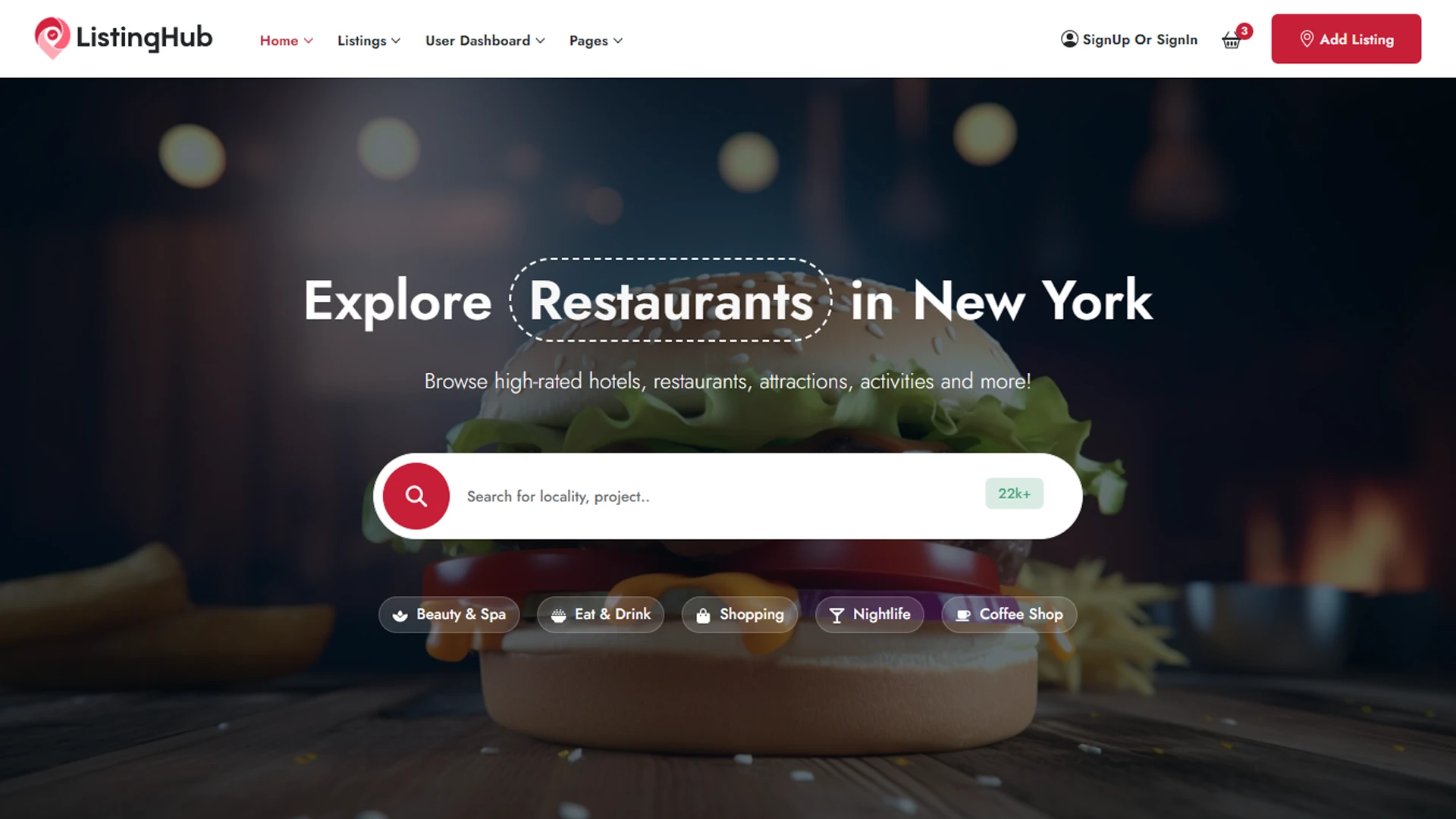 ListingHub - Nuxt Business Directory & Listing Template
