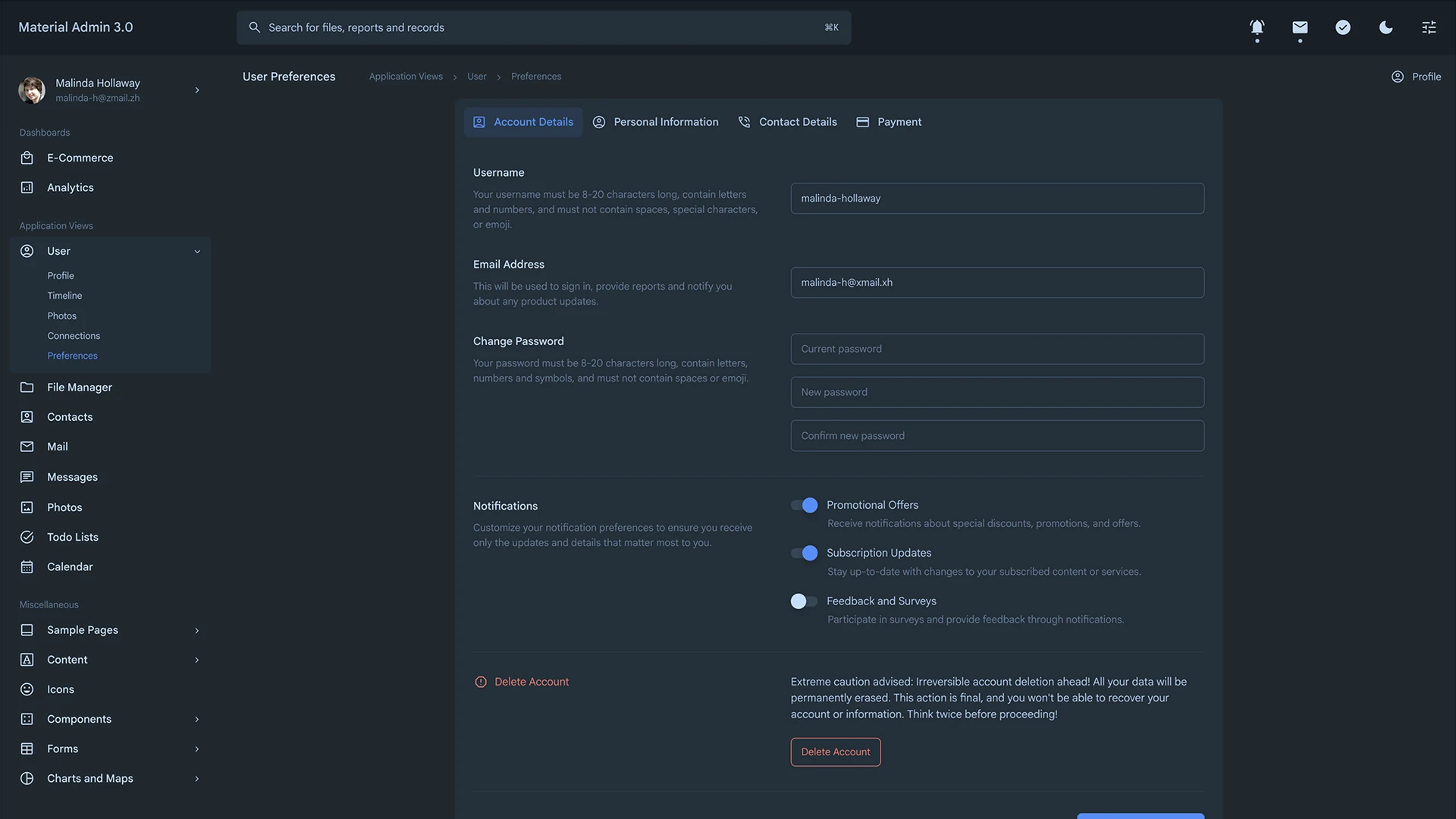 Material Admin - Responsive Admin Template