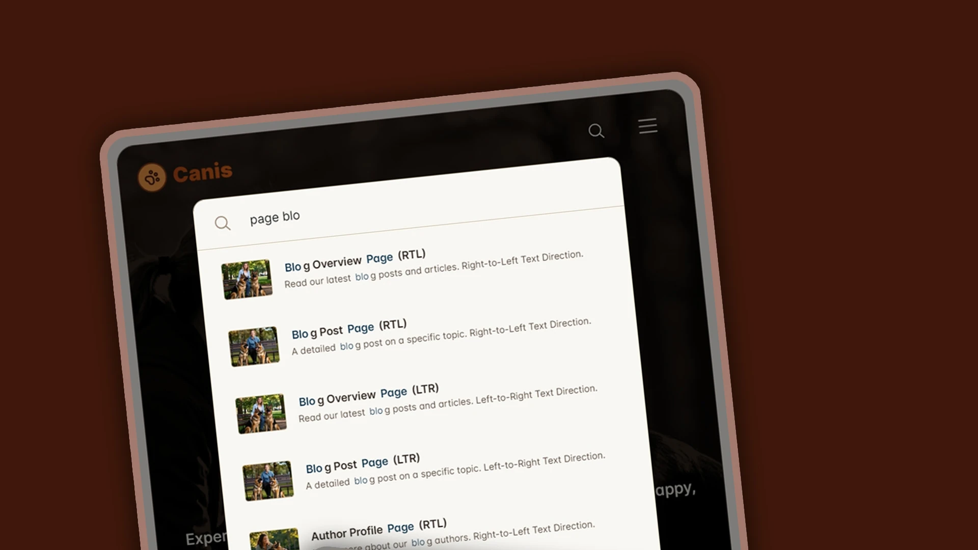 Canis - Professional Dog Training Services HTML Website Template