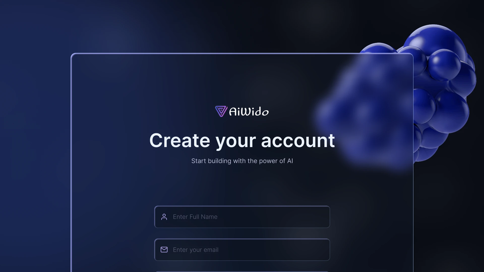 AiWido - Premium Futuristic AI Video Generator SaaS Figma Template