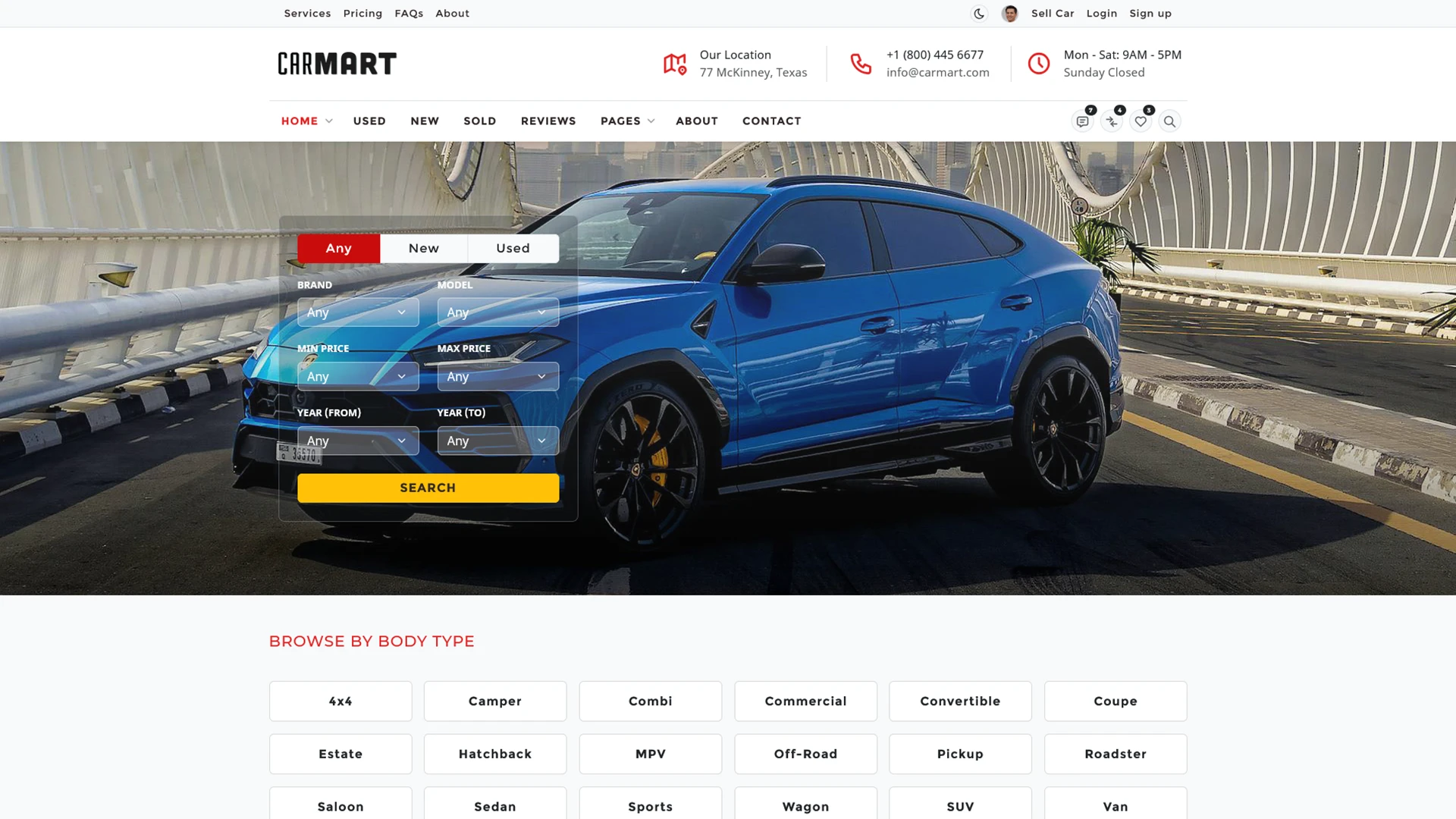 CarMart - Automotive Car Dealership WordPress Theme