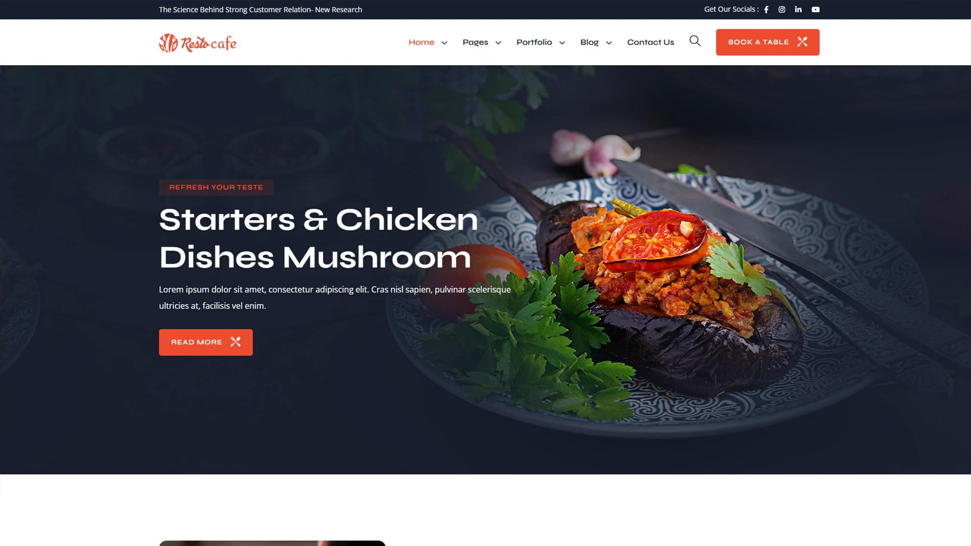 Restocafe - Restaurant And Coffee House HTML Template
