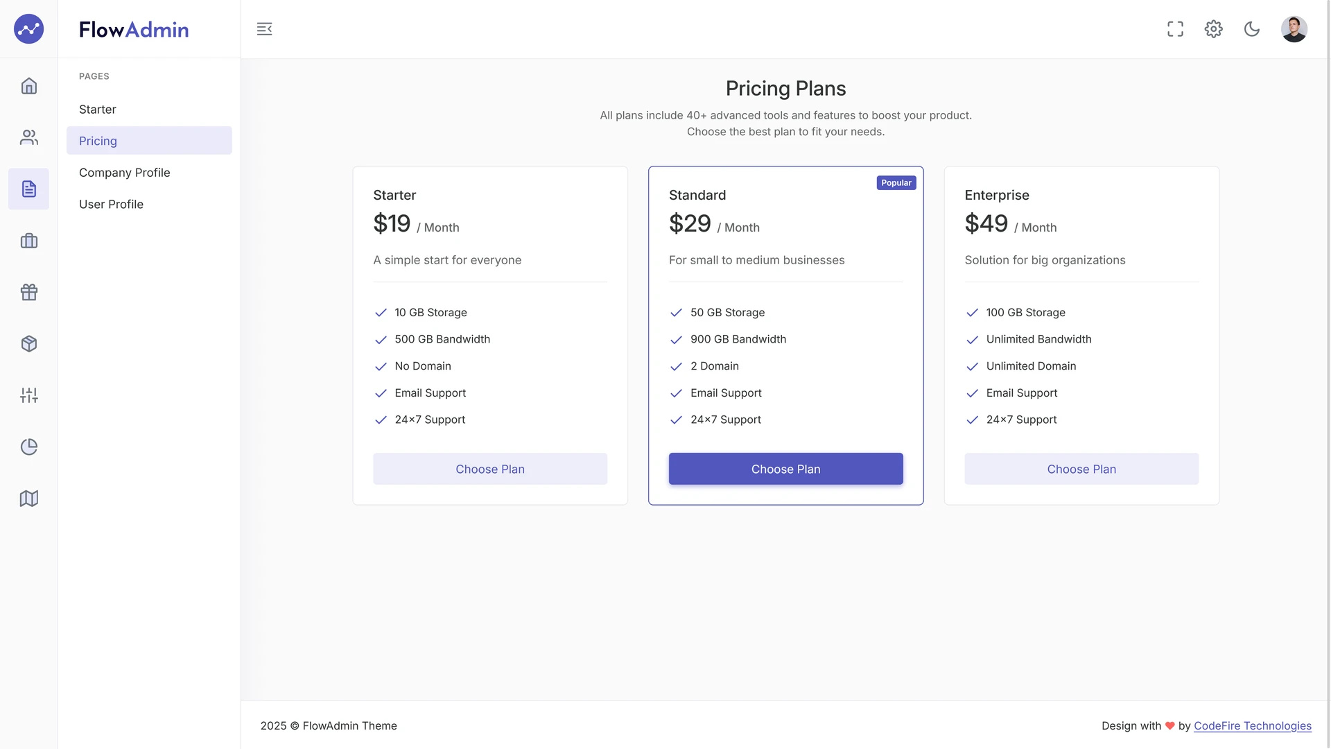 FlowAdmin - Modern React Admin Template with Bootstrap