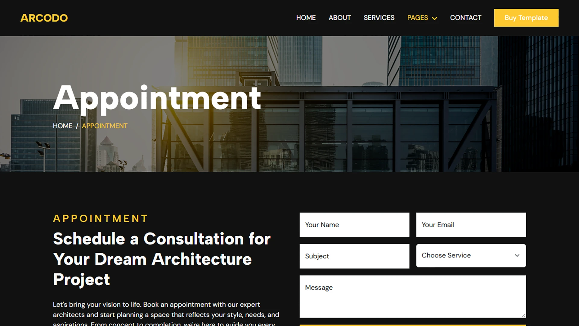 Arcodo - Architecture & Interior Design HTML Template