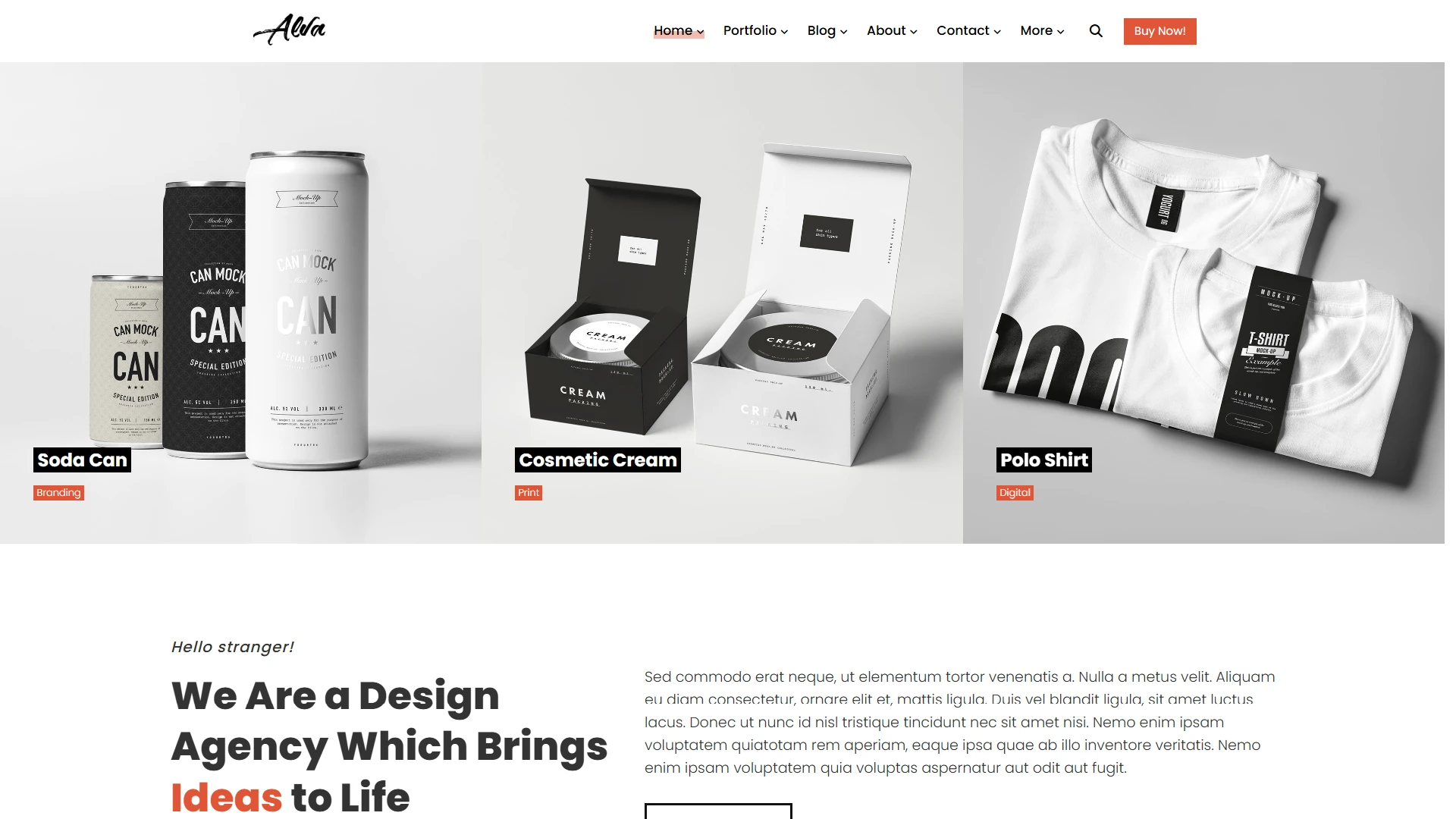 Alva - Creative Portfolio Showcase HTML Website Template