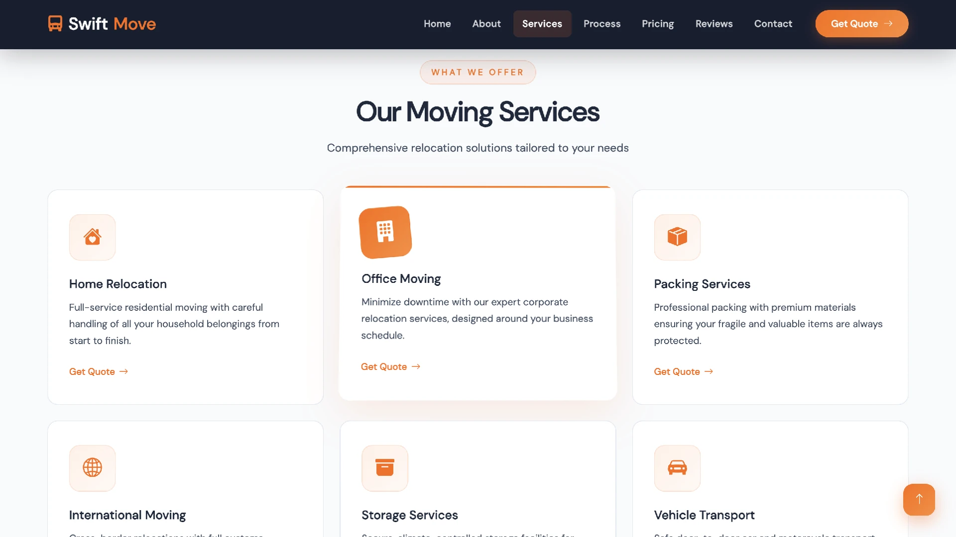 SwiftMove - Moving and Logistics Company HTML Template