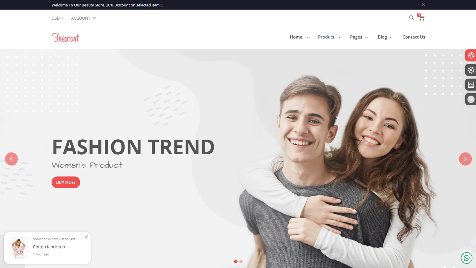 Freecart - eCommerce HTML Template
