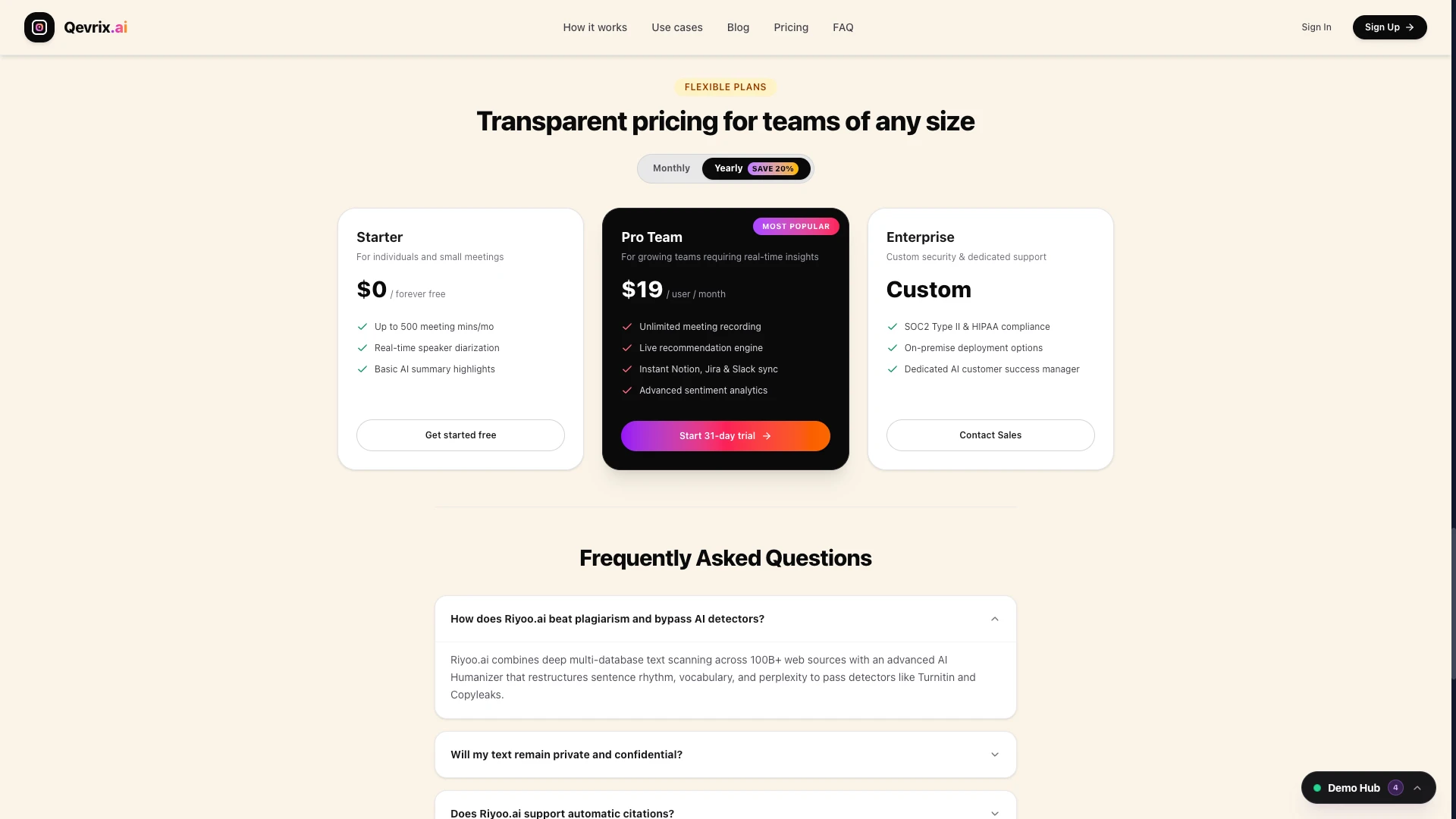 Qevrix - Next.js AI SaaS, Enterprise & Portfolio Landing Page Collection