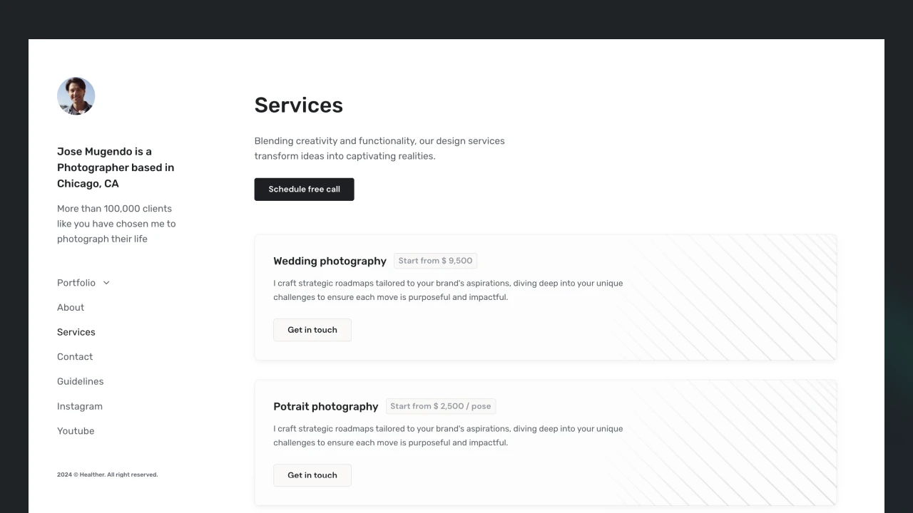 Snapfolio - Framer Portfolio Template for Photographers & Creatives