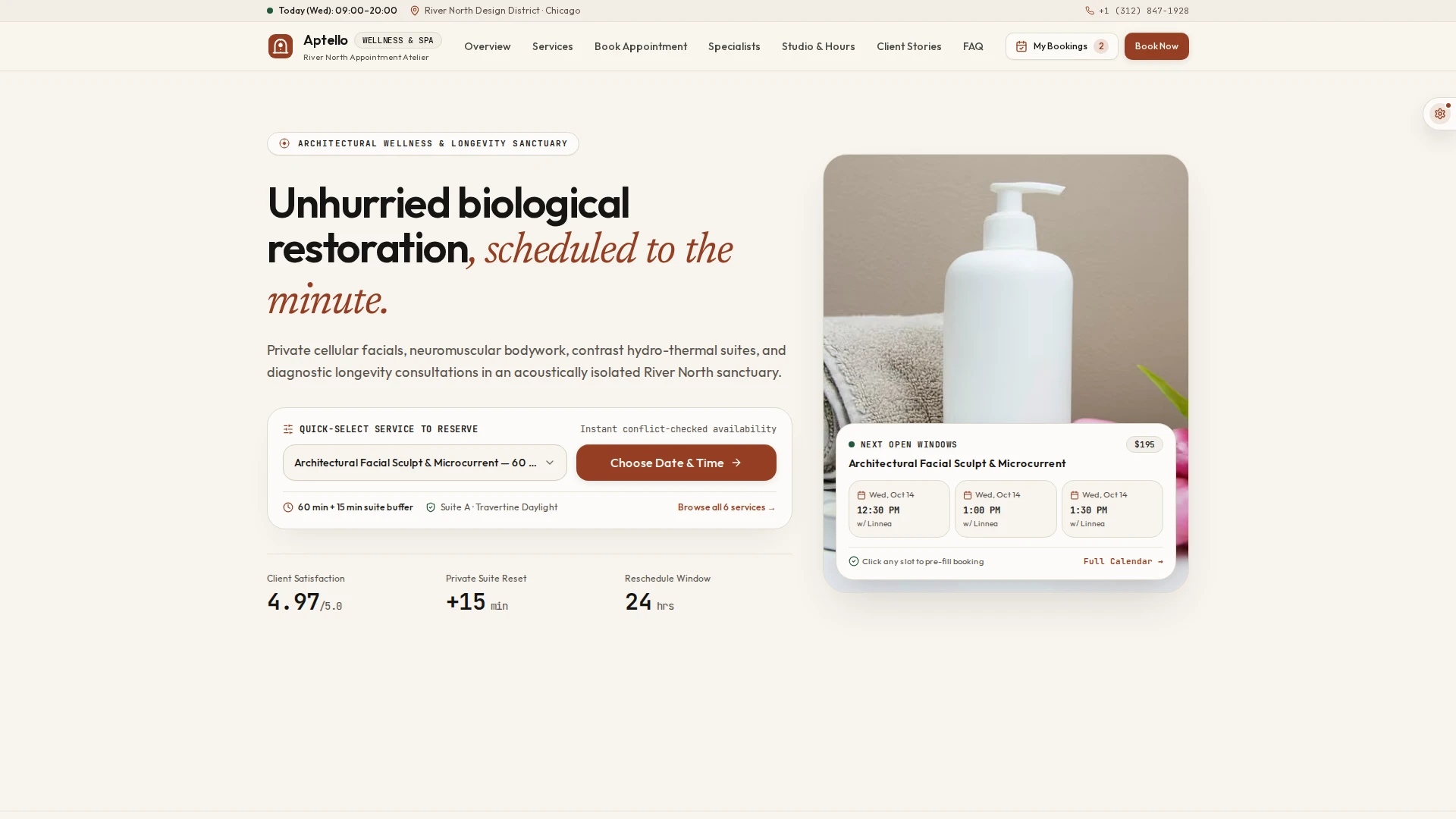 Aptello - Service Booking and Appointment Studio Next.js Template