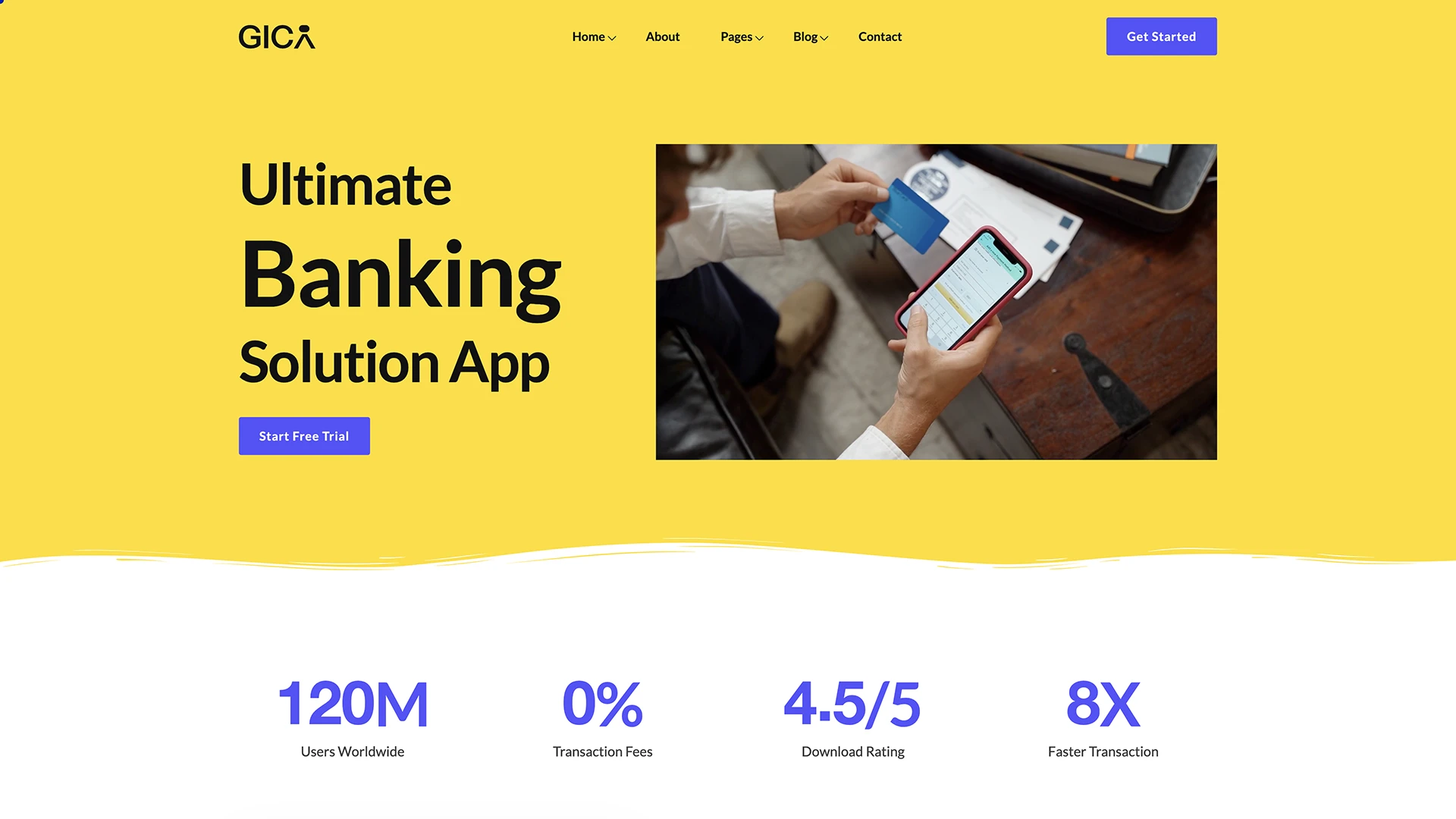 Gica - SaaS, Startup & Tech Business HTML Template