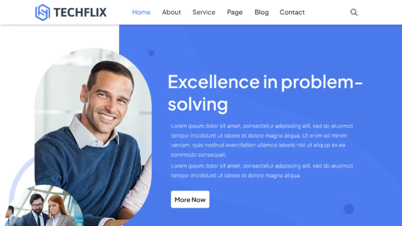 TechFlix - Figma Template for Businesses and Startups UI Kit