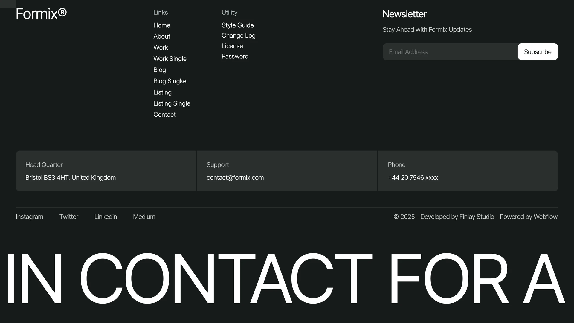 Formix - Creative Agency & Design Studio Ecommerce HTML Template