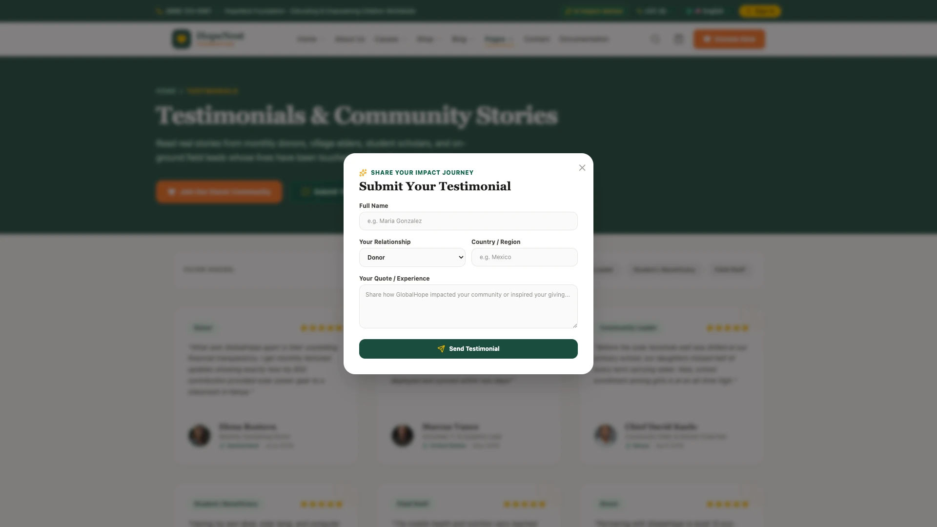 HopeNest - NGO, Charity & Donation Next.js Tailwind Template