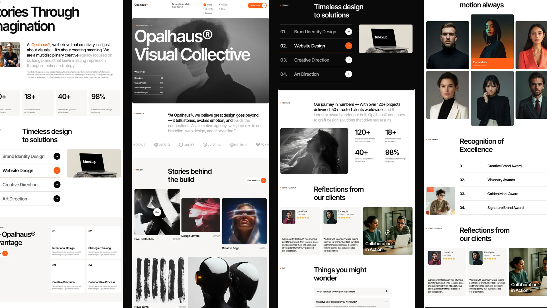Opalhaus - Design Agency Marketing Studio Framer & Figma Template