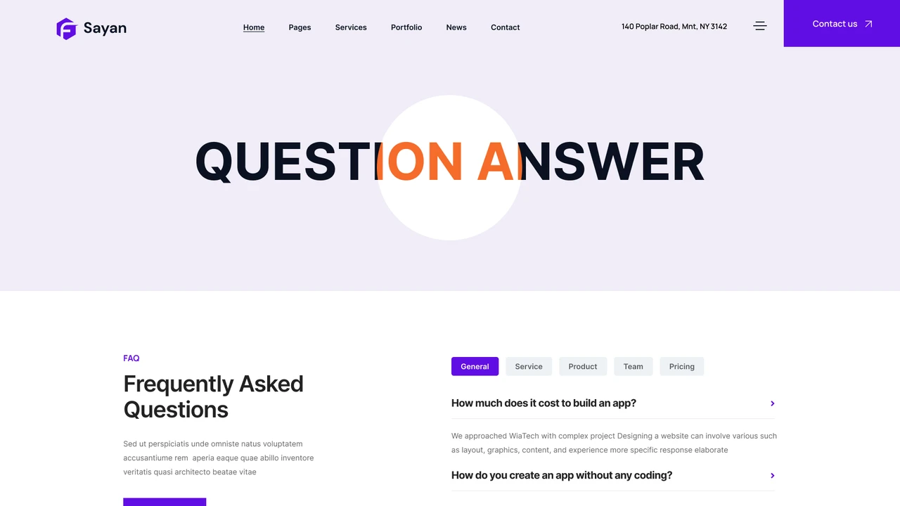 Sayan - Multipurpose Business Figma Template