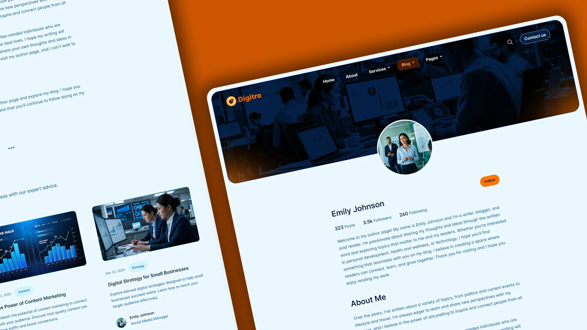 Digitro - Cutting-Edge Digital Marketing Agency HTML Website Template
