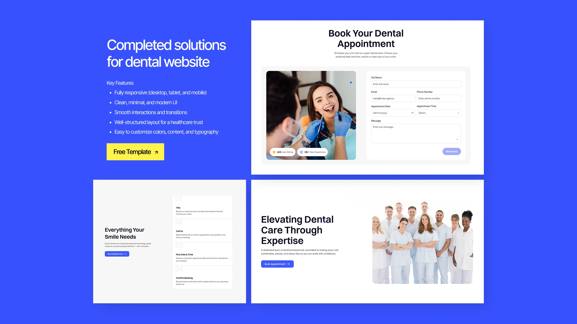 Froare - Dental Clinic Website Framer Template