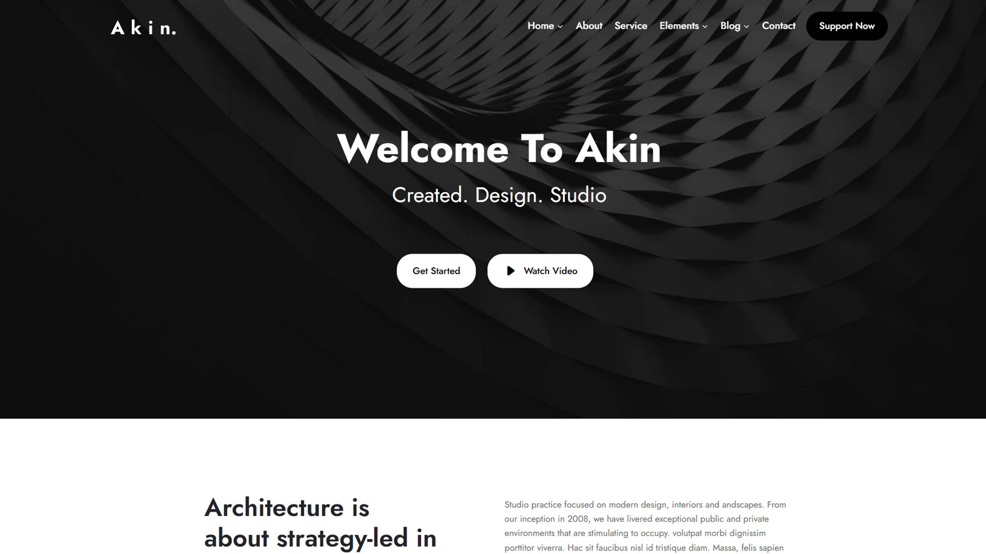 Akin - Minimal and Architecture WordPress Theme