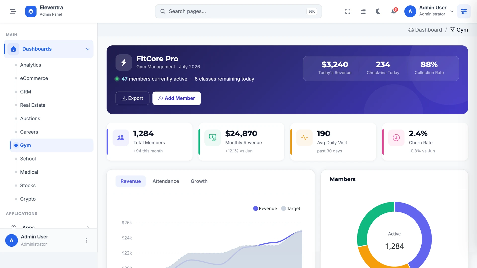 Eleventra - Angular 21 Admin Dashboard Template + UI Kit + 90+ Pages