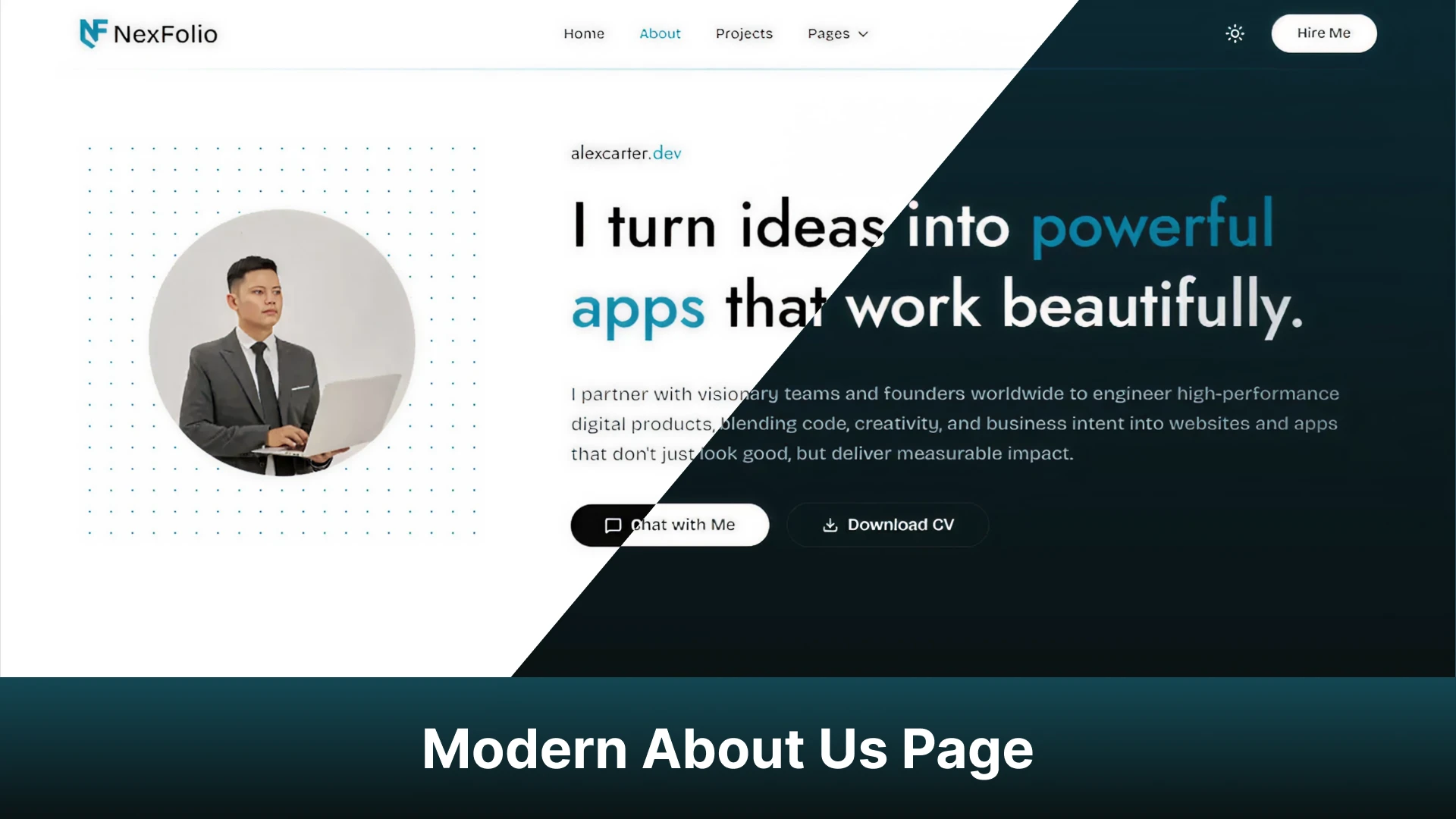 NexFolio - Personal Portfolio Next.js Template