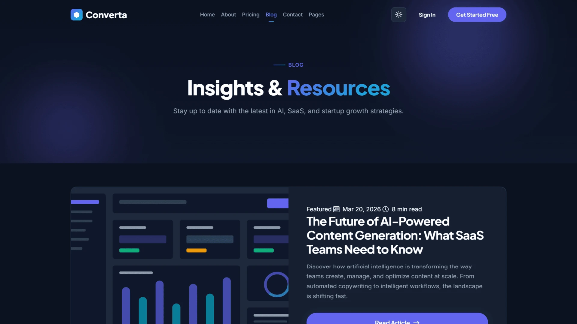 Converta - Premium Multi-Demo SaaS & AI Startup Bootstrap 5 Template