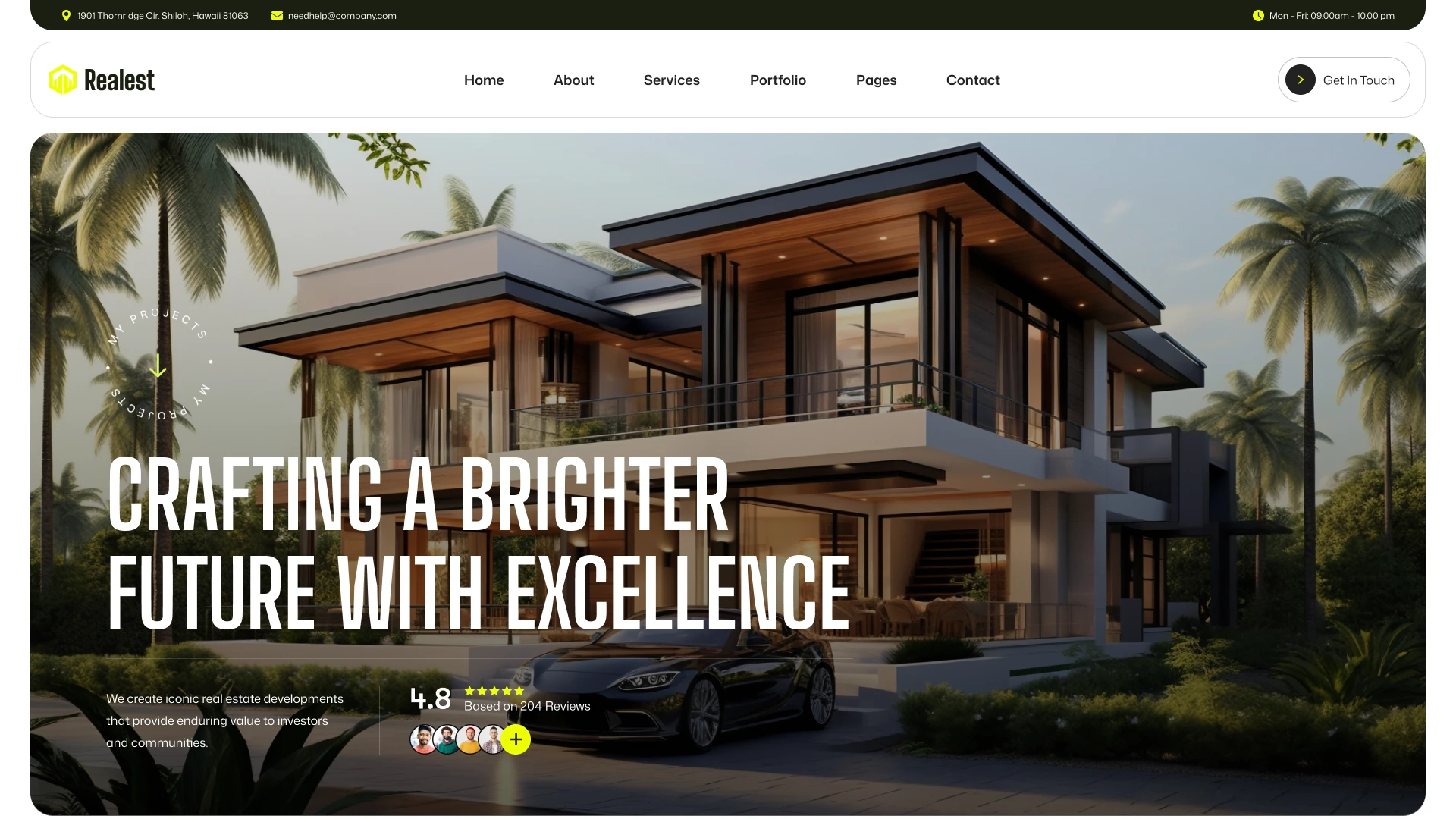 Realest - Real Estate & Property Agency Figma Template (Screenshot 1 of 1)
