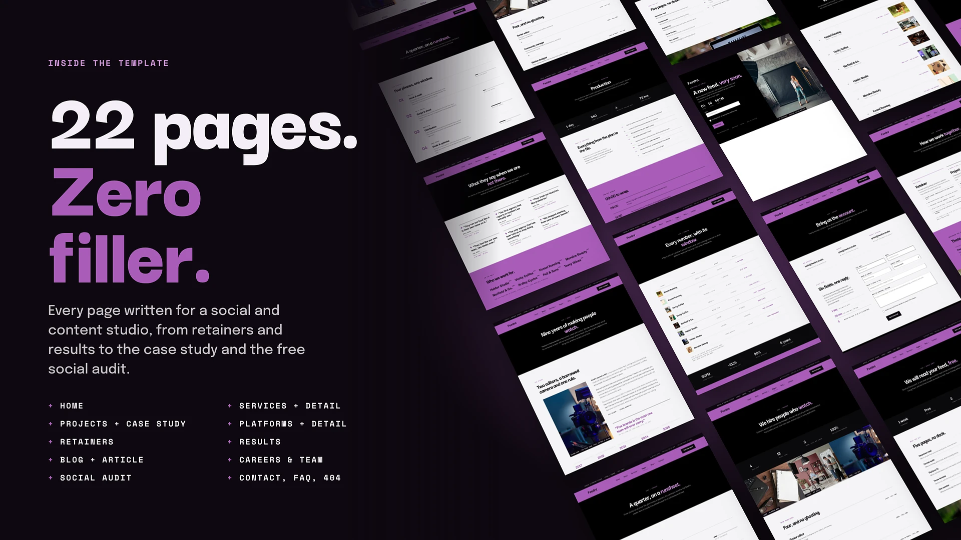 Feedra - Social Media & Content Agency HTML Template
