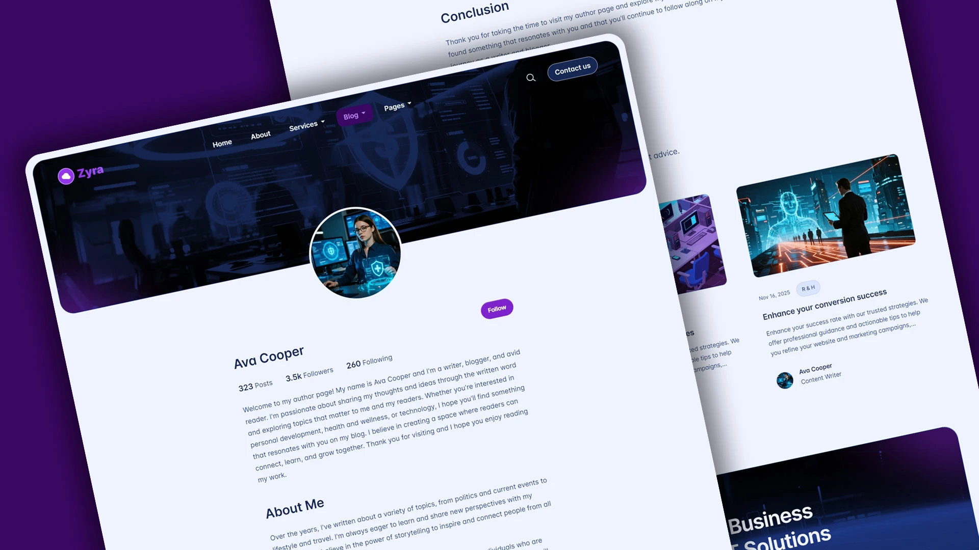 Zyra - Multipurpose IT Solutions & Business Services HTML Website Template