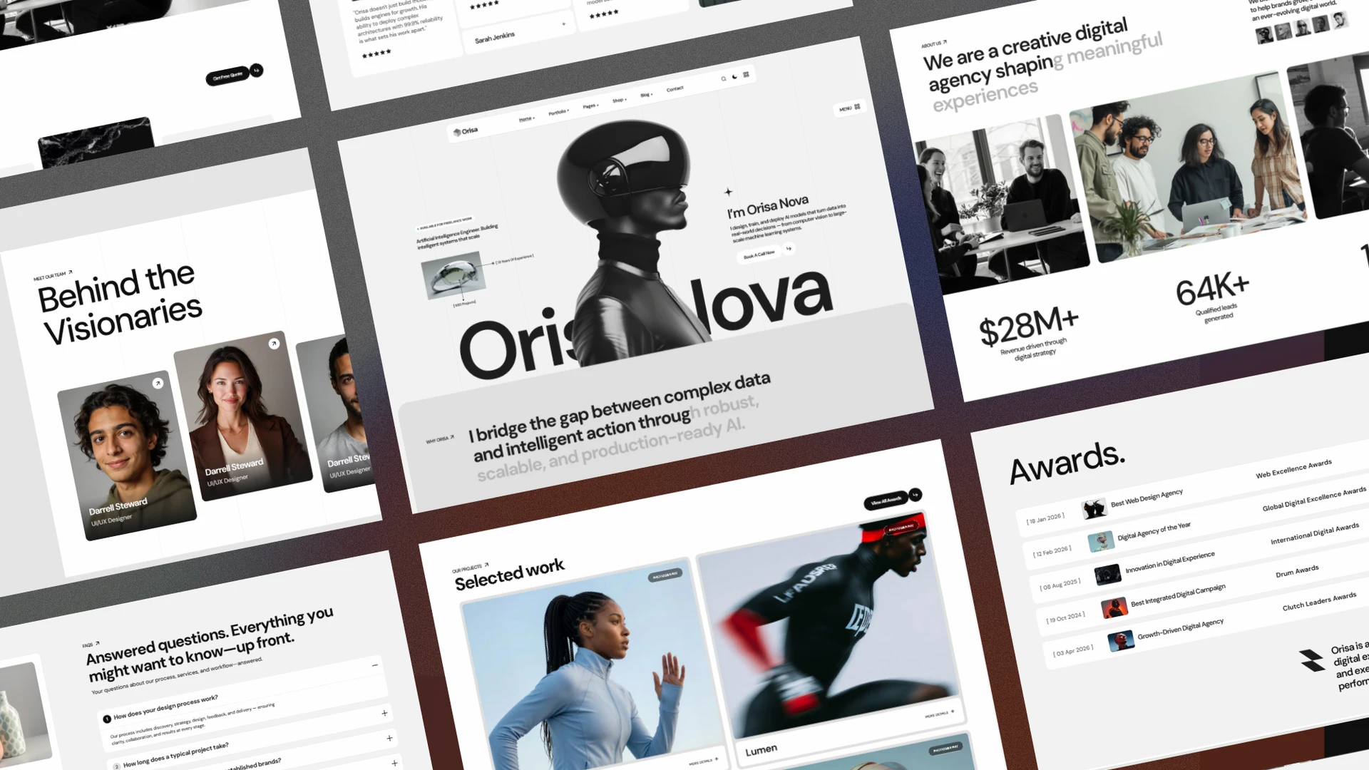 Orisa - Creative Portfolio Agency Framer Template